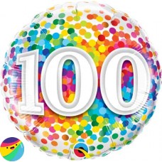 Folija balon - 100 barvni konfeti
